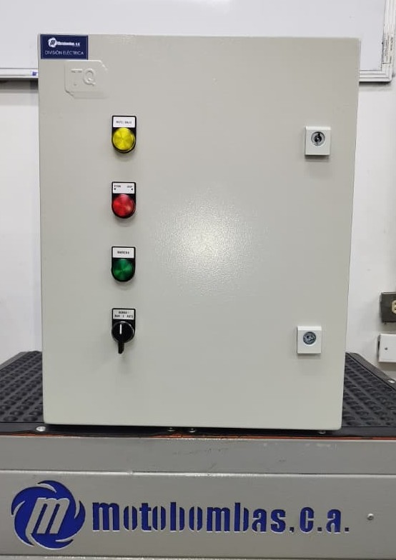 TABLERO POTENCIA Y CONTROL P/MOTOR MOTAQUA MF SERIE MTS MOD. TMDEM4ORSF50F  5,00HP 1PH/230V CON CAJA DE CAPACITORES