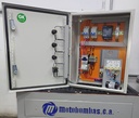 TABLERO POTENCIA Y CONTROL P/MOTOR MOTAQUA MF SERIE MTS MOD. TMDEM4ORSF07F  0,75HP 1PH/230V CON CAJA DE CAPACITORES