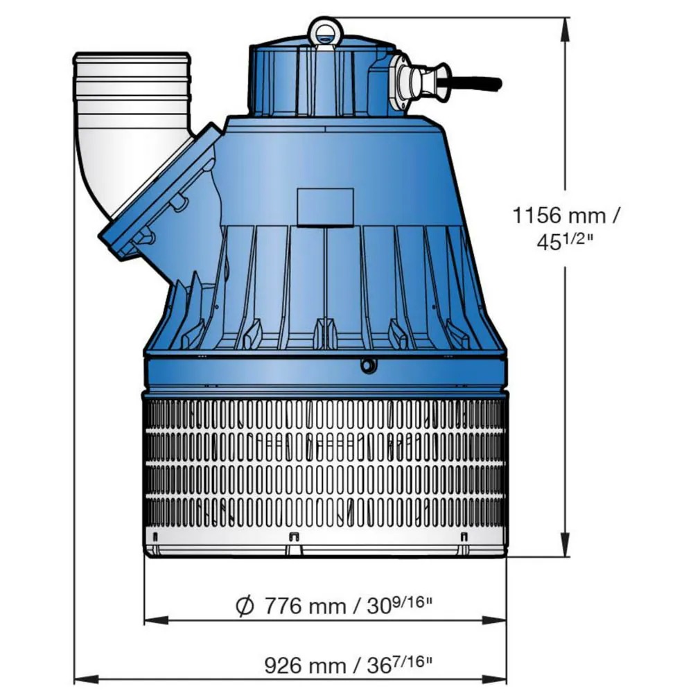 BOMBA SUMERGIBLE DRENAJE SULZER JUMBO J 604 ND, 3/60/460V 98HP