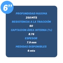 TUBO CASING RANURADO LISO uPVC MOTAQUA MSM CM 6,00" X 0,50 MTS X 1,00 MM