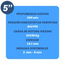 TUBO COLUMNA uPVC MOTAQUA MKD HEAVY1  5" X 6,00 MTS