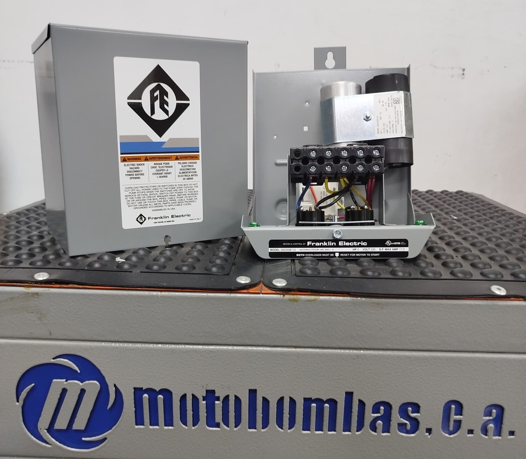 CAJA ARRANCADORA FRANKLIN ELECTRIC MF SERIE STD  MOD. 282 113 8110 5,00HP 1PH/230V (ESTANDARD)