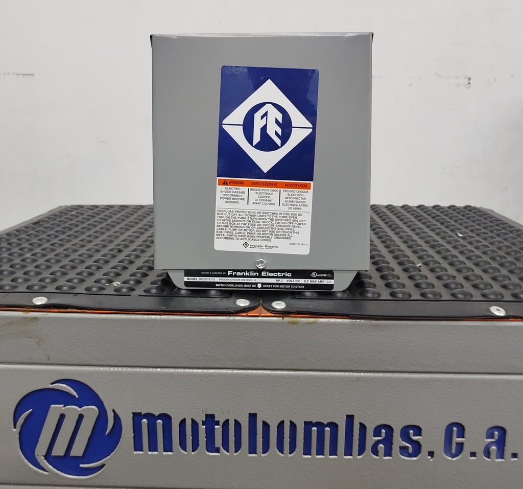 CAJA ARRANCADORA FRANKLIN ELECTRIC MF SERIE STD  MOD. 282 301 8110 2,00HP 1PH/230V (ESTANDARD)