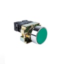 PULSADOR METALICO  COLOR VERDE  1NO  MARCA CHINT  MOD.  NP2-BA31  22MM