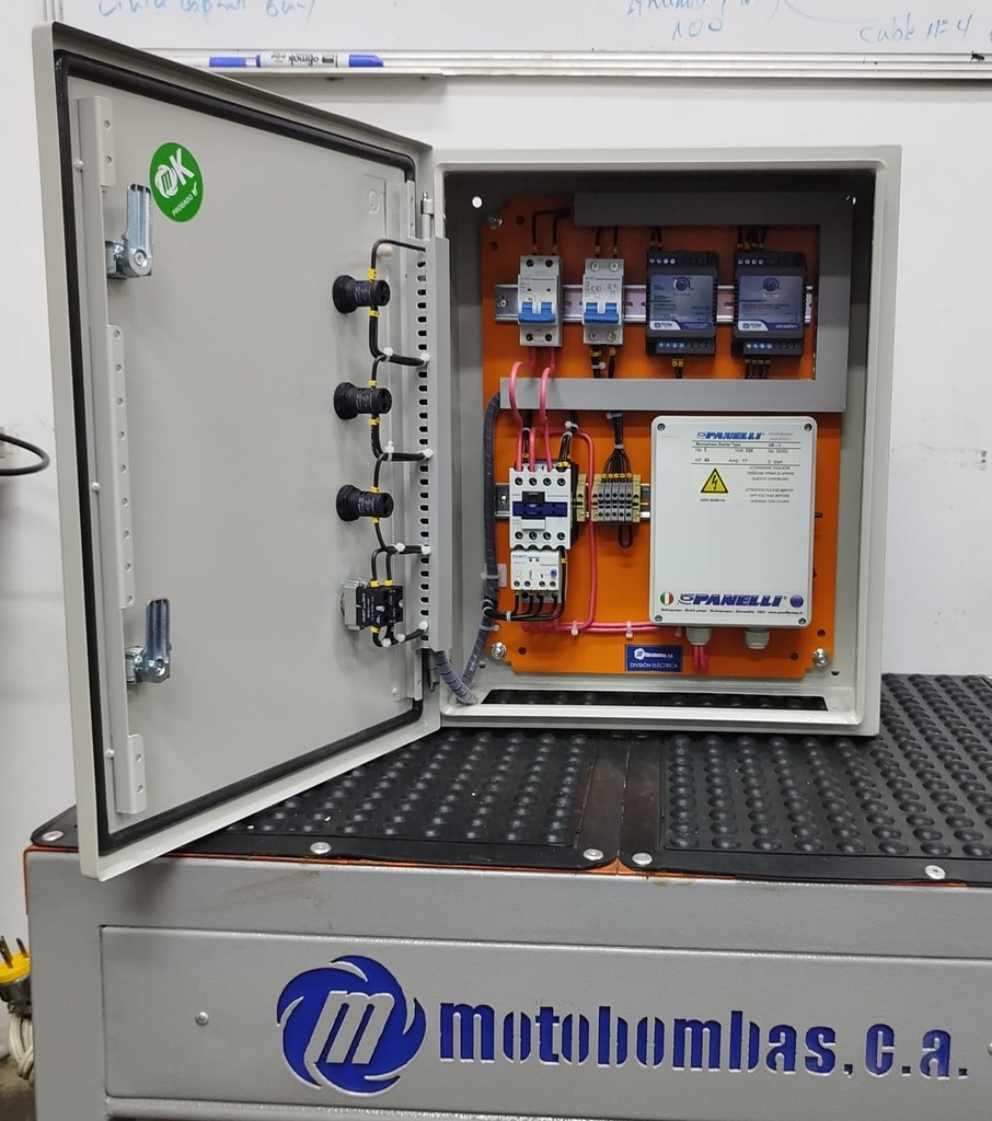 TABLERO DE CONTROL Y POTENCIA P/MOTOR PANELLI MF SERIE MDE MOD. TAM020    2,00HP 1PH/230V