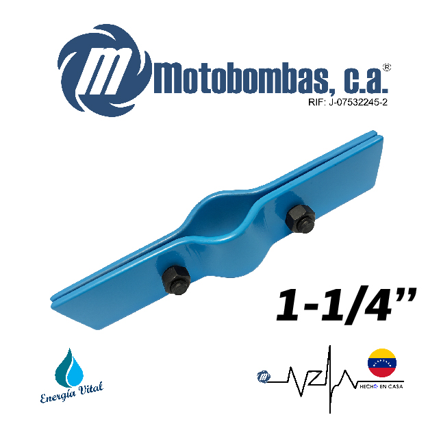 ABRAZADERA A/C SOPORTE DE BOMBA SUMERGIBLE SERIE ISA MOD.    1-1/4"