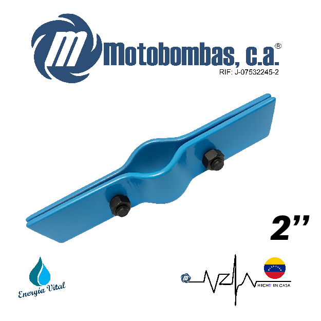 ABRAZADERA A/C SOPORTE DE BOMBA SUMERGIBLE SERIE ISA MOD.  2"