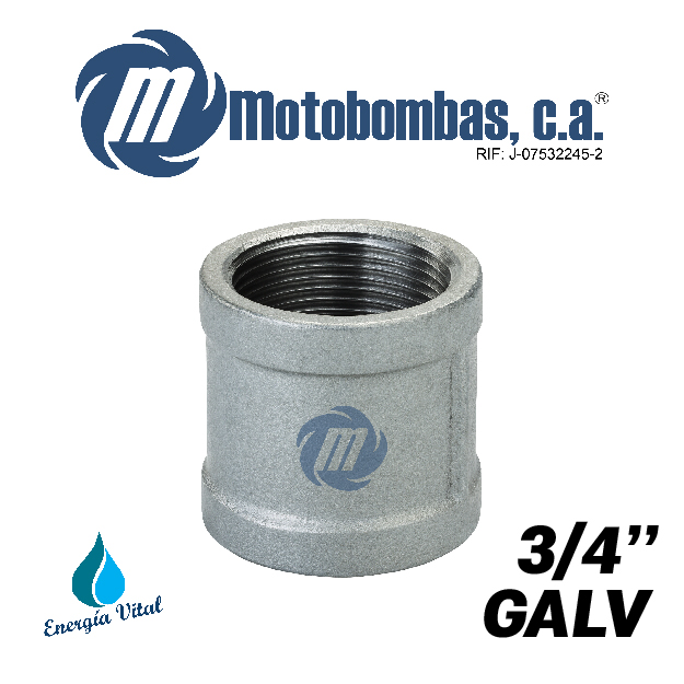 ANILLO NPT A/C GALVANIZADO SERIE VAR MOD.   3/4" GALV