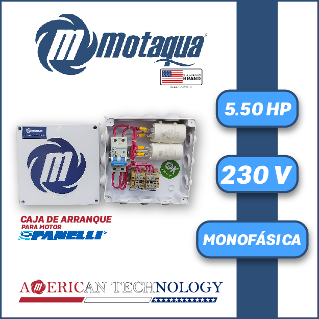 CAJA ARRANCADORA  P/ MOTOR PANELLI MF SERIE MDE MOD. MDEPAN055    5,50HP 1PH/230V