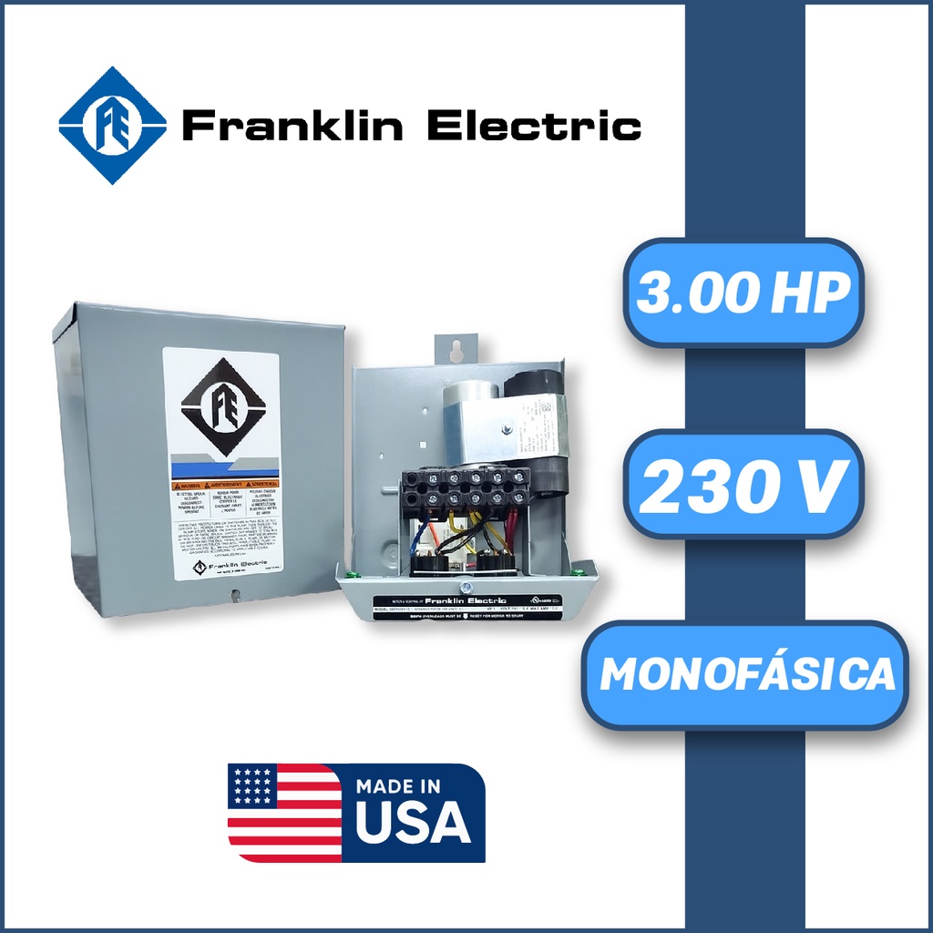 CAJA ARRANCADORA FRANKLIN ELECTRIC MF SERIE STD  MOD. 282 302 8110 3,00HP 1PH/230V (ESTANDARD)