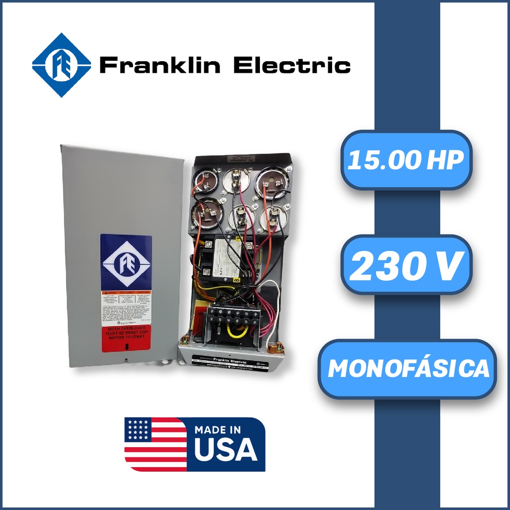 CAJA ARRANCADORA FRANKLIN ELECTRIC MF SERIE DELUXE MOD. 203 202 9330 15,00HP 1PH/230V (DELUXE)