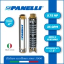 CUERPO SUMERGIBLE PANELLI  4"  SERIE PR MOD.  95PR3503   35GPM   0,75HP 03ET 2"NPT NEMA4