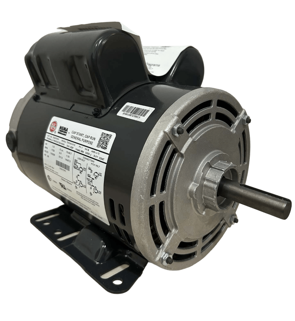 MOTOR HORIZONTAL T  1,50HP 1800RPM US MOTORS D32CP2PH 1PH 115/208-230V 4P SF 1,15 3W DOL 56H ODP NEMA CI