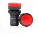 PILOTO LUMINOSO LED  MARCA  CHINT  MOD. ND16-22   COLOR ROJO  220V  22MM