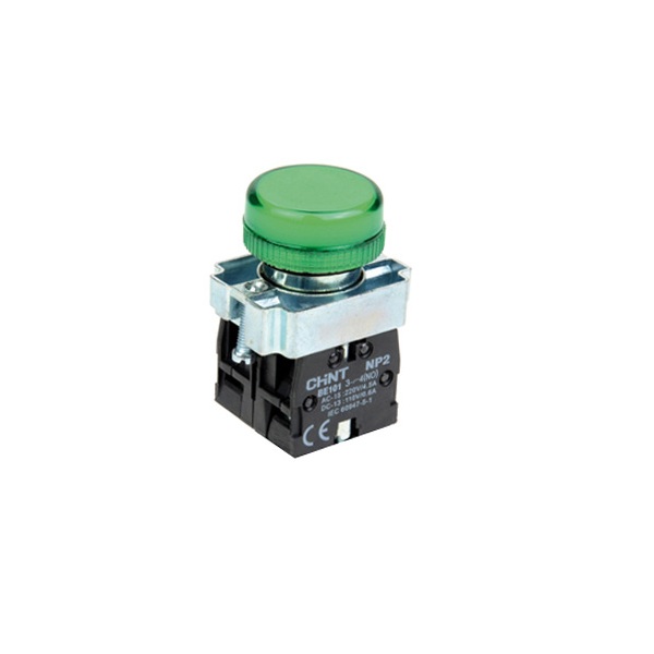 PILOTO VERDE CON BOMBILLO LED 24V