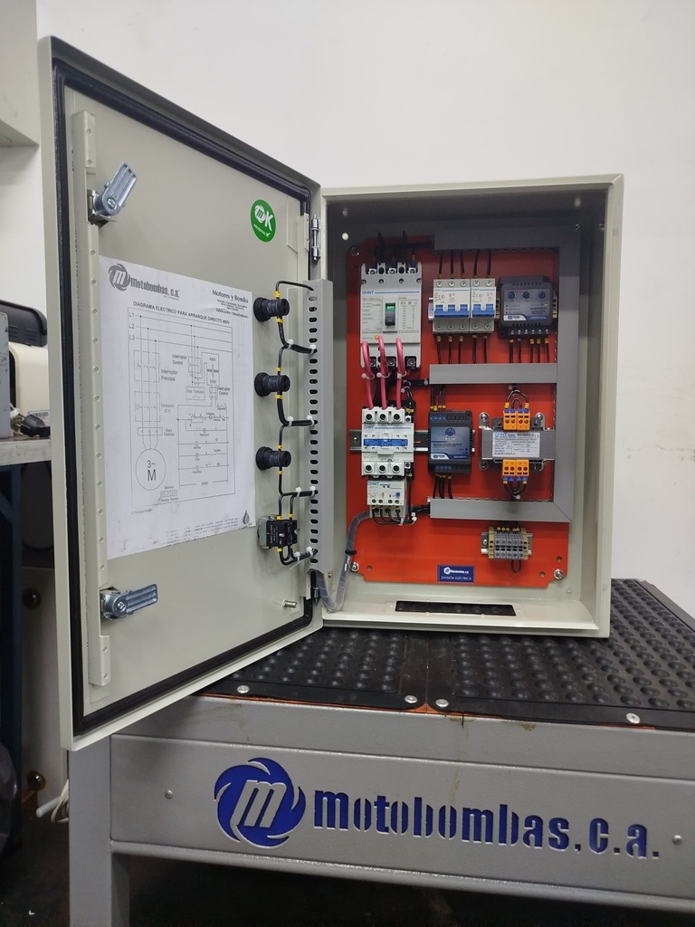 TABLERO DE CONTROL Y POTENCIA TF  P/ MOTOR SUMERGIBLE SERIE MDE MOD. TMDE711400300 30,00HP 3PH/460V DOL