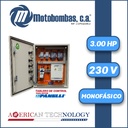 TABLERO DE CONTROL Y POTENCIA P/MOTOR PANELLI MF SERIE MDE MOD. TAM030    3,00HP 1PH/230V