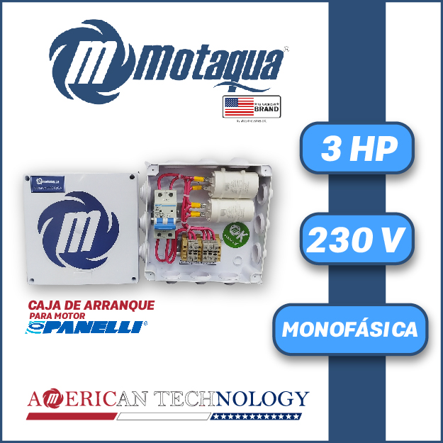 CAJA ARRANCADORA  P/ MOTOR PANELLI MF SERIE MDE MOD. MDEPAN030    3,00HP 1PH/230V