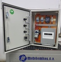 TABLERO POTENCIA Y CONTROL P/MOTOR MOTAQUA MF SERIE MTS MOD. TMDEM4ORSF50F  5,00HP 1PH/230V CON CAJA DE CAPACITORES