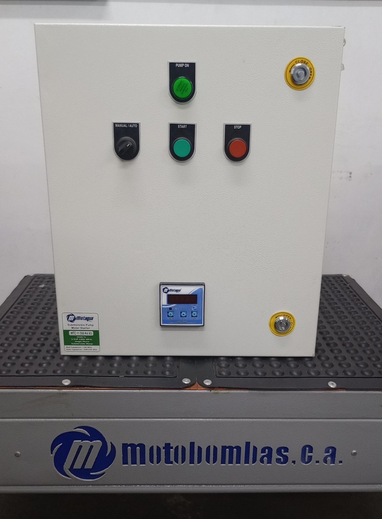 TABLERO DE CONTROL Y POTENCIA INTELIGENTE MOTAQUA MF SERIE MTA MOD. WTC 11 300 K4 VU  3,00HP 1PH/230V (MOTOR 4")