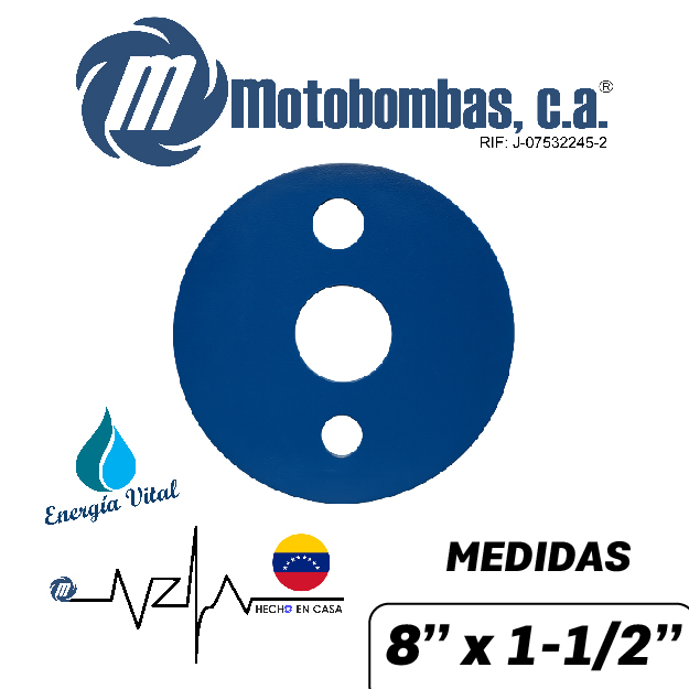 TAPA SANITARIA SERIE ISA MOD.      8" X 1-1/2"