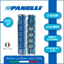 CUERPO SUMERGIBLE PANELLI  4" SERIE REC MOD.  95REC11012 110GPM   7,50HP 12ET 2"NPT NEMA4