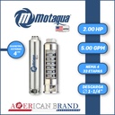 CUERPO SUMERGIBLE MOTAQUA  4"       SERIE MTS MOD. 054TS2033   05GPM   2,00HP 33ET 1-1/4"NPT NEMA4