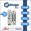 CUERPO SUMERGIBLE MOTAQUA  4"      SERIE MTS MOD. 104TS2020   10GPM   2,00HP 20ET 1-1/4"NPT NEMA4