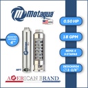 CUERPO SUMERGIBLE MOTAQUA  4"    SERIE MTS MOD. 184TS0505   18GPM   0,50HP 05ET 1-1/4"NPT NEMA4