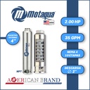 CUERPO SUMERGIBLE MOTAQUA  4"   SERIE MTS MOD.  354TS2010   35GPM   2,00HP 10ET 2"NPT NEMA4