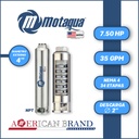 CUERPO SUMERGIBLE MOTAQUA  4"   SERIE MTS MOD.  354TS7534   35GPM   7,50HP 34ET 2"NPT NEMA4