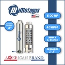 CUERPO SUMERGIBLE MOTAQUA  4"   SERIE MTS MOD. 404TS5014   40GPM   5,00HP 14ET 2"NPT NEMA4