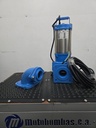 BOMBA SUMERGIBLE  AGUAS SERVIDAS TF MOTAQUA SERIE MTS MOD. 2T100SVM20 VORTEX 100GPM 2,00HP 230V 60HZ 3.450RPM 2"NPT CODO