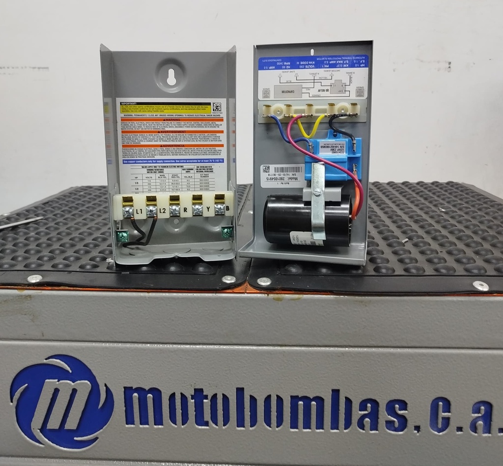 CAJA ARRANCADORA FRANKLIN ELECTRIC MF SERIE QD  MOD. 280 104 4915 0,50HP 1PH/115V (BASICA)