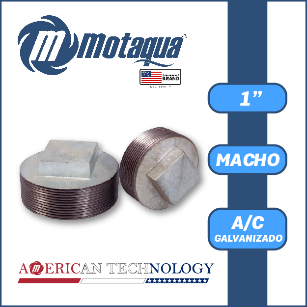 TAPON A/C GALVANIZADO ROSCADO SERIE VAR MOD. M 1" 