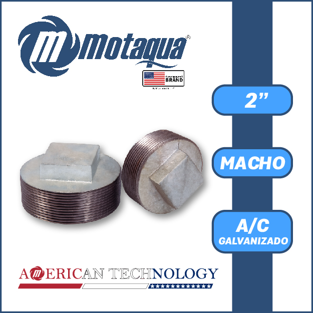 TAPON A/C GALVANIZADO ROSCADO SERIE VAR MOD. M 2" 