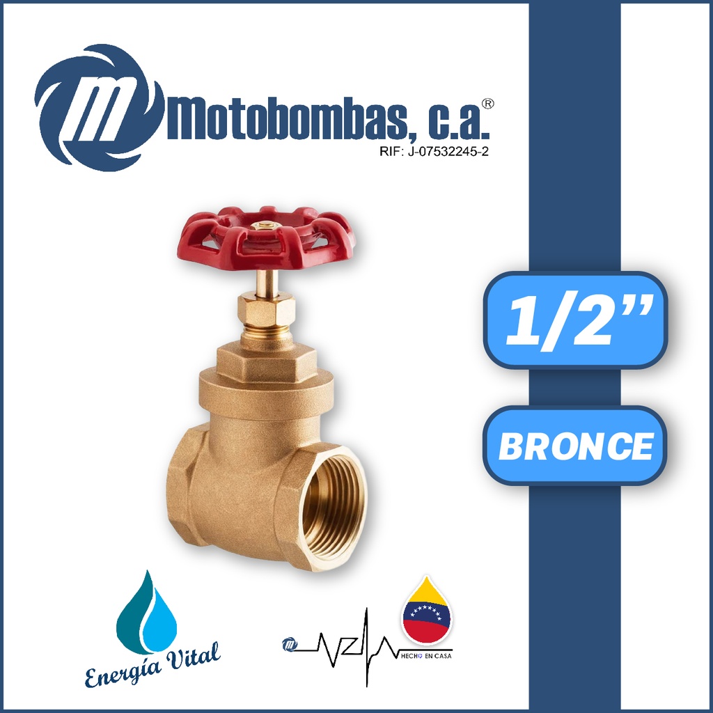VALVULA COMPUERTA        SERIE VAR BRONCE MOD. 1/2"