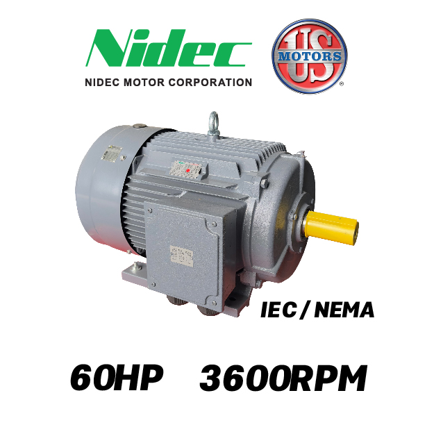 MOTOR HORIZONTAL TF JM2P  60,00HP 3600RPM US MOTORS 225M-360 TF JM2P / CCD126S 3PH 220-440V 2P SF 1,15 9W IEC