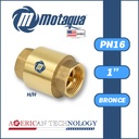VALVULA  RETENCION    VERTICAL MOTAQUA SERIE MFD PN16 ROSCADA H/H  STD BRONCE A MOD. 1"