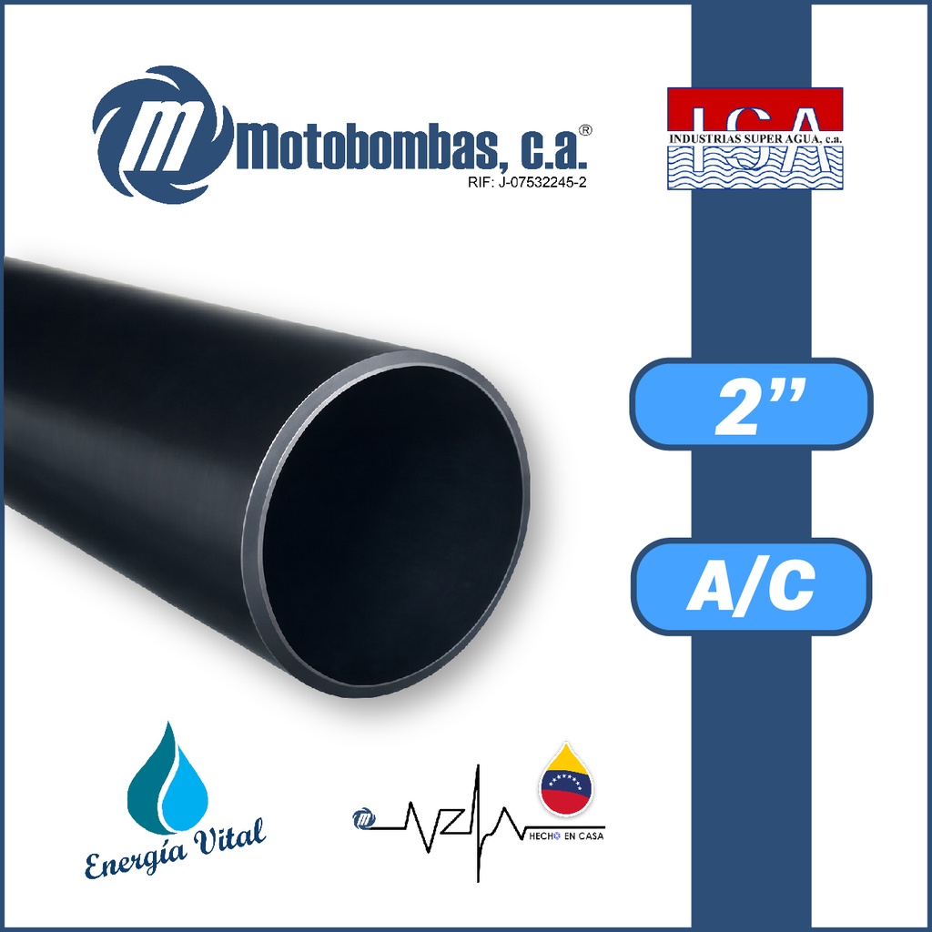 TUBO MATERIA PRIMA A/C ASTM A53 SCH40 CC  2"
