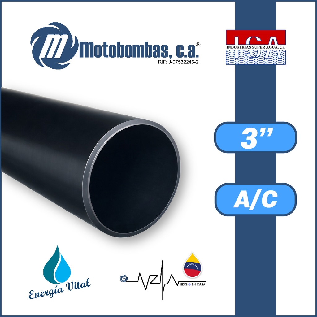 TUBO MATERIA PRIMA A/C ASTM A53 SCH80 CC  3,00"