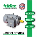 MOTOR HORIZONTAL   60,00HP 1200RPM US MOTORS MELC45E3M/ELC151S 250M1 3PH 230V 6P SF 1,15 3W DOL TEFC IEC-IE2 CI