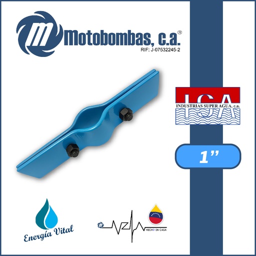 [3753ISA-8500300040-0000] ABRAZADERA A/C SOPORTE DE BOMBA SUMERGIBLE SERIE ISA MOD.     1"