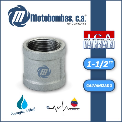 [3865ISA-8500020050-0000] ANILLO NPT A/C GALVANIZADO SERIE VAR MOD. 1-1/2" GALV