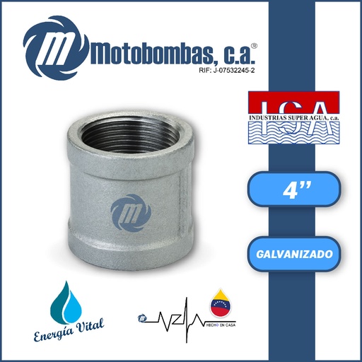 [3865ISA-8500020400-0000] ANILLO NPT A/C GALVANIZADO SERIE VAR MOD. 4" GALV
