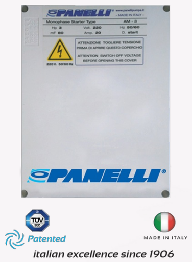 [6005PAN-PP015CON1XX230-PI56] CAJA ARRANCADORA   PANELLI MF  SERIE PAM MOD. AM015 1,50HP 1PH/230V
