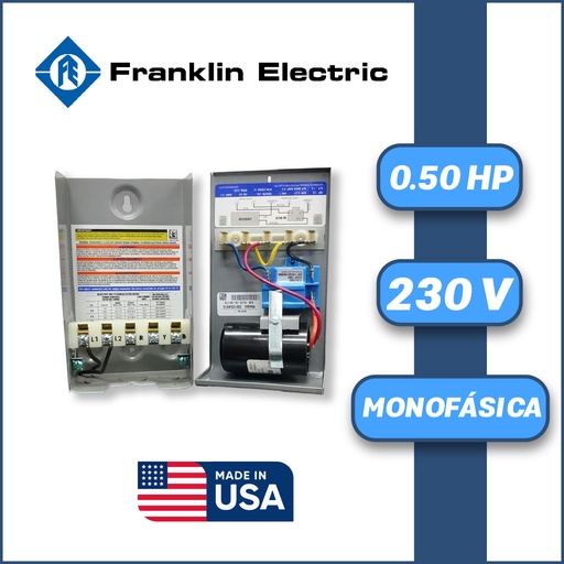 [6005FRA-IF005BAS1XX230-MNE3] CAJA ARRANCADORA FRANKLIN ELECTRIC MF SERIE QD  MOD. 280 105 4915 0,50HP 1PH/230V (BASICA)
