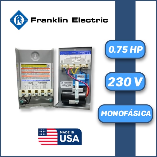 [6005FRA-IF008BAS1XX230-MNE3] CAJA ARRANCADORA FRANKLIN ELECTRIC MF SERIE QD  MOD. 280 107 4915 0,75HP 1PH/230V (BASICA)