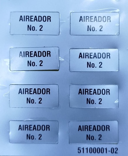 [6914VAR-5VAR-02000TP2] ETIQUETA "AIREADOR N 2"