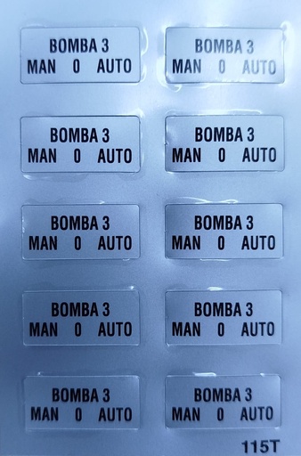 [6914VAR-020115T] ETIQUETA "BOMBA 3 MAN-O-AUTO"